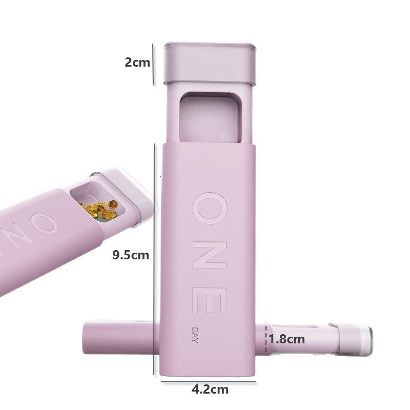 Portable 7-Day Pill Dispenser Box