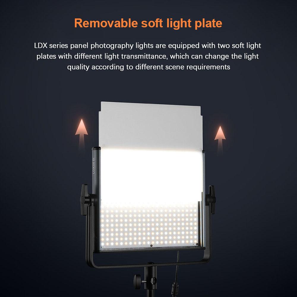 GODOX LDX100R 118 Вт Двухцветный светодиодный светильник для фотосъемки RGB-световая панель для видеосъемки 14 специальных световых эффектов