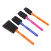 4 PCS Durable and Beautiful Sponge Foam Brush with Quality Plastic Handle for Young Artists