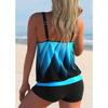 2024 Summer Women Two Pieces Set Tankini New Design Printing Swimwear Bathing Suit Beachwear Fashion Swimsuit Monokini S-8XL