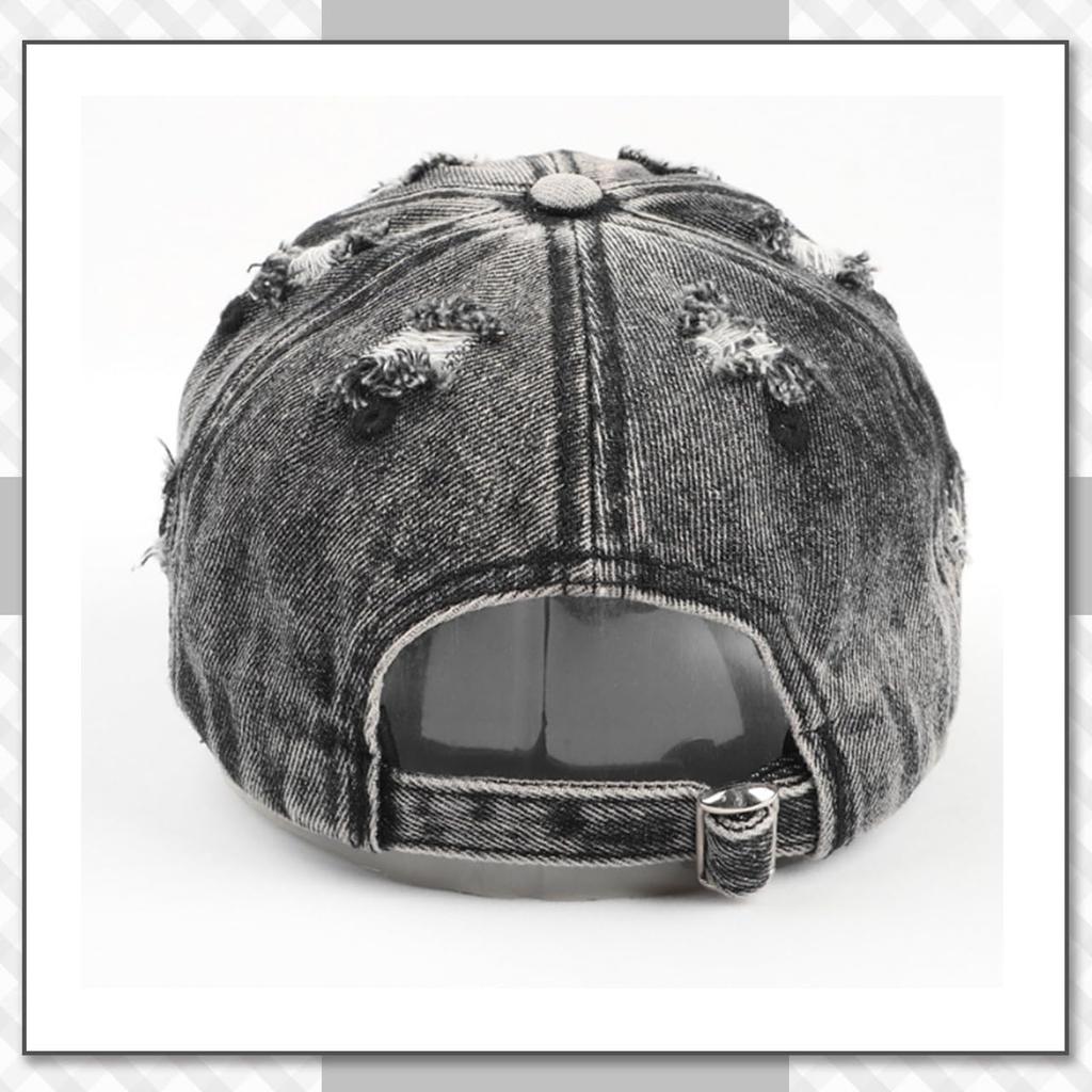 Хромированный журавль, винтажный, потертый деним, повседневная мода для мужчин и кепка CB282, для женщин, (черный)