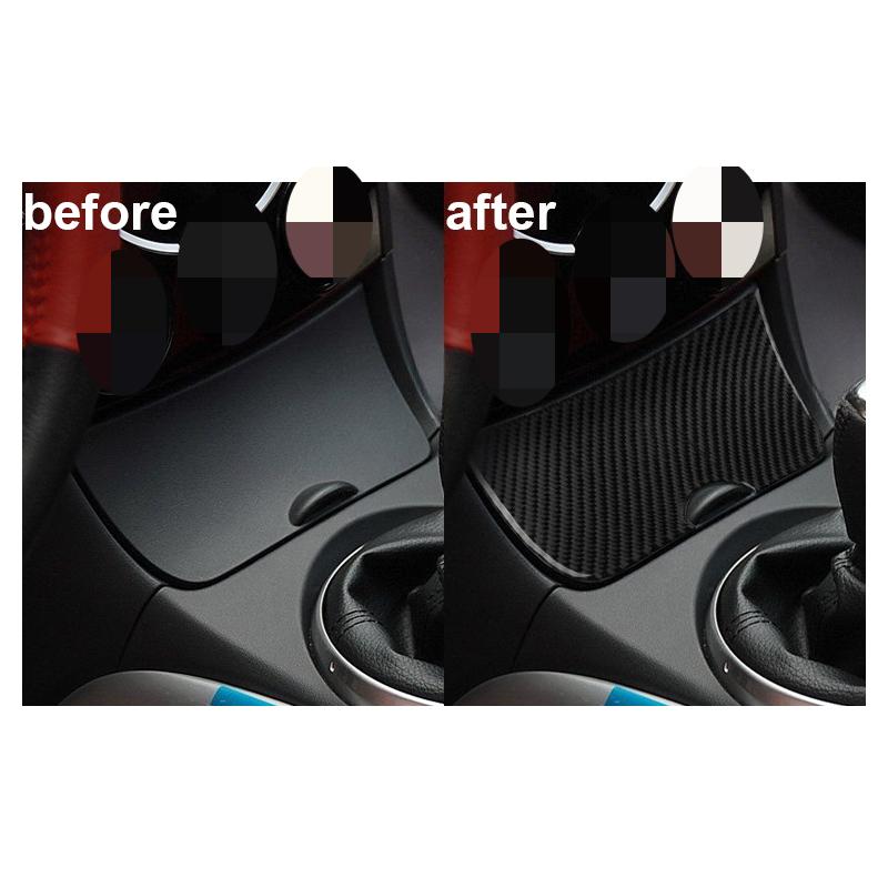 For Mazda RX-8 2004-2008 Carbon Fiber Central Radio AC CD Gearshift Cup Holder Door Panel Car Accessories Decorative Stickers