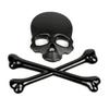 3D Metal Skull Skeleton Crossbones Car Motorcycle Sticker Truck Label Emblem Badge Decal Logo Car Styling Decoration