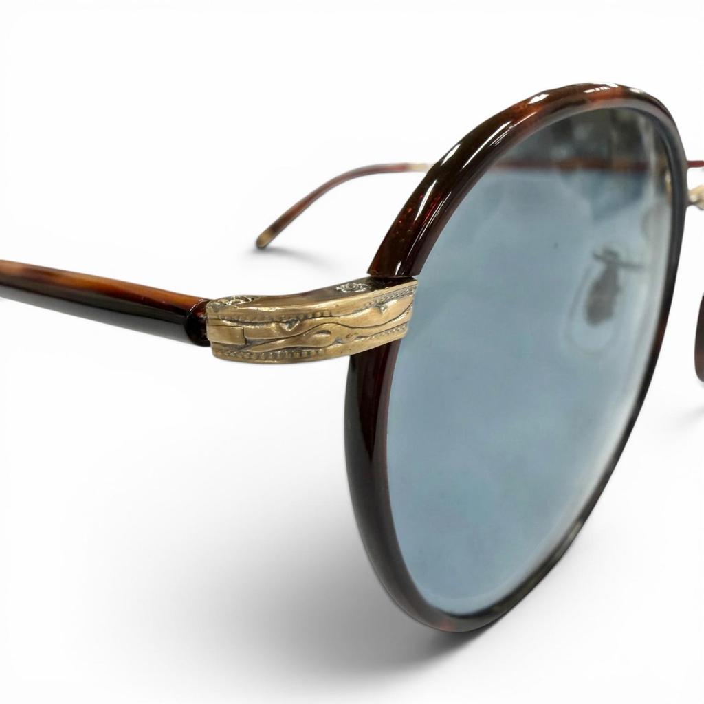Great GARRETT LEIGHT sunglasses Wilson Tortoiseshell Pattern Clear brown mens Used