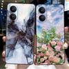 Чехол для Vivo V60 Lite Чехол Сладкое Сердце Любви Цветок Мягкий Силиконовый ТПУ Чехол Для Vivo V60 Lite 4G 5G Чехлы для Телефона Защитный Чехол