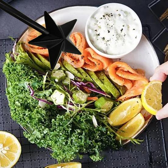 Шейкер для соли и перца, палочка с отверстиями в виде звезды, многоразовая приправа, специи, 3 сказочные палочки, портативный