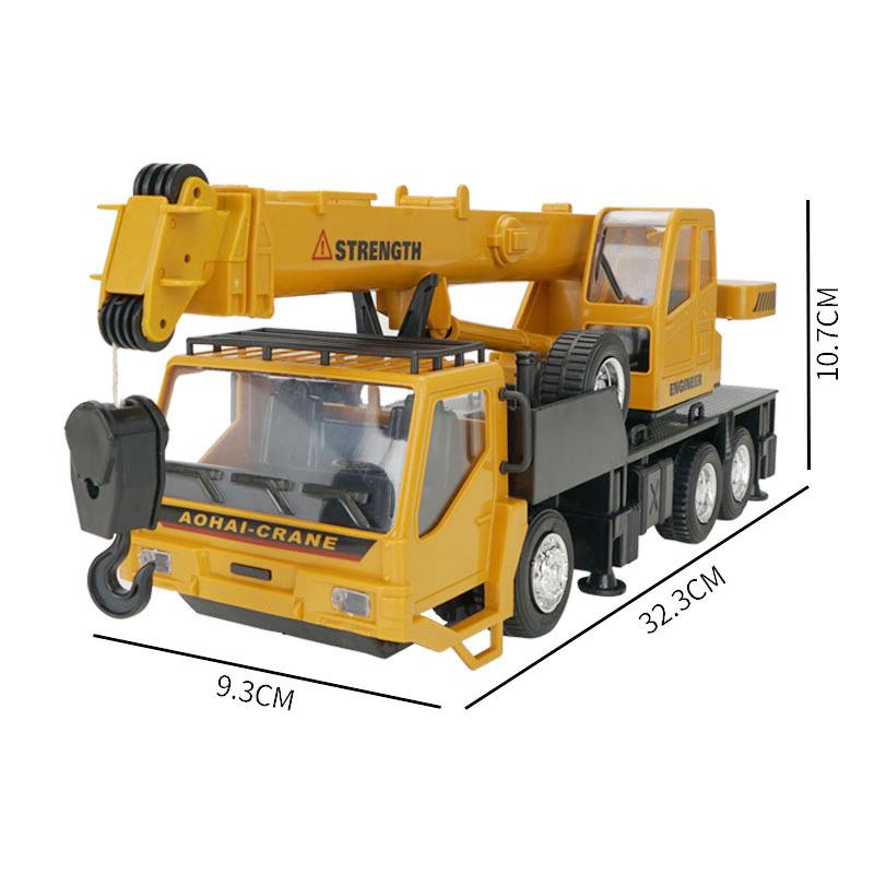 1:24 10CH Simulation Crane Excavator Wireless RC Engineering Lighting Truck Chargeable RC Vehicles
