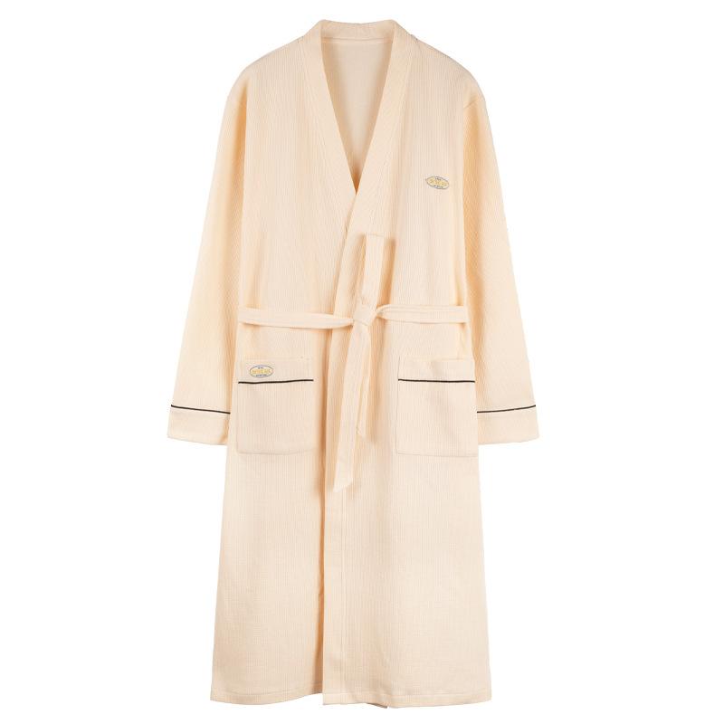 Pajamas Men'S Pajamas Spring And Autumn Autumn Cotton Long Sleeve Bathrobes Men'S Cotton Thin Large Size Yukata Homewear