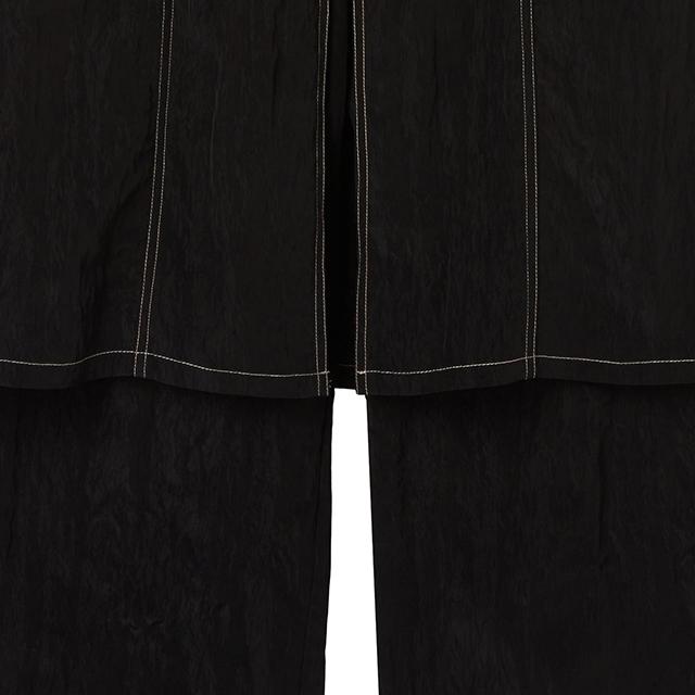LAP Skirt Layered Stitch Contrast Pants Ar1Wp262