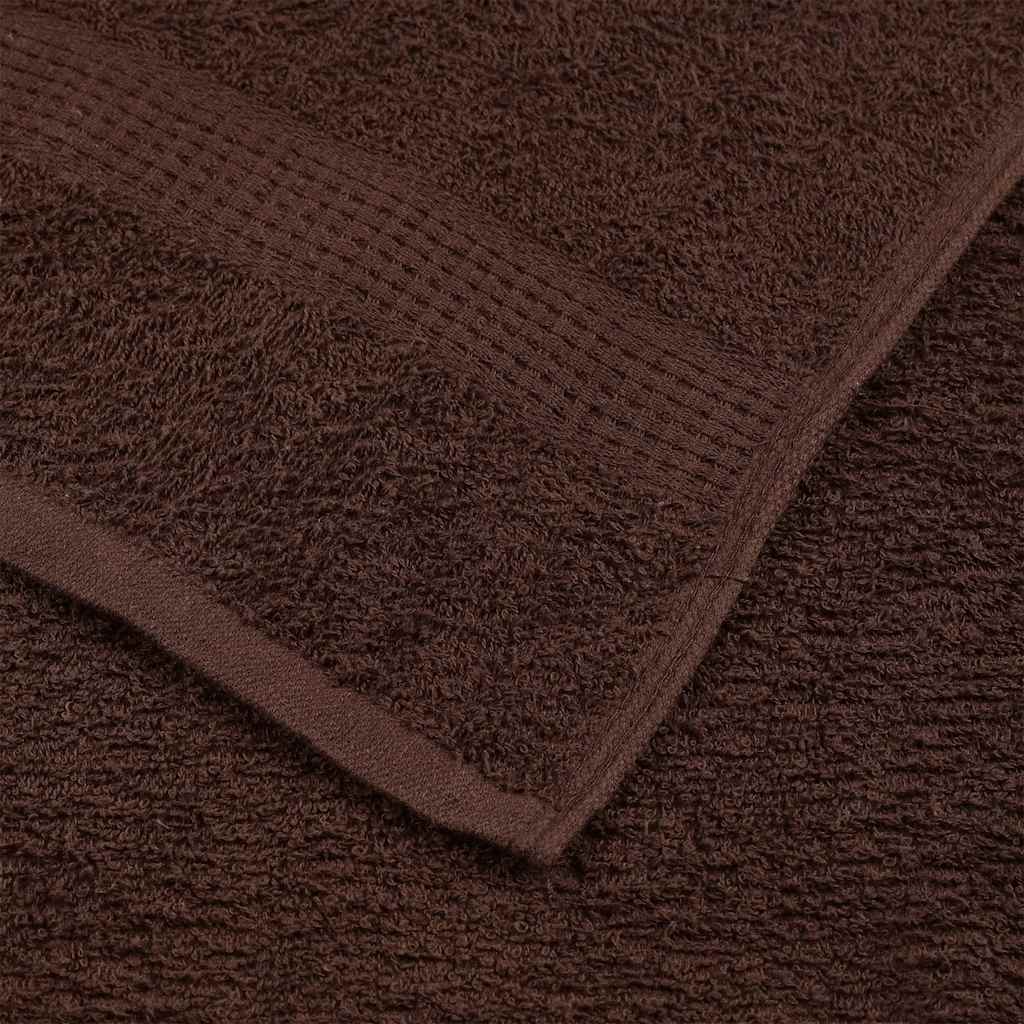 Vidaxl Ręczniki Dla Gości, 10 Szt., Brązowe, 30X50 Cm, Bawełna 100%