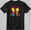 The Simpsons Valentine Days Short Sleeve White-Black Men's / Women's T-Shirt C409
