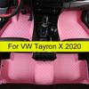 Автомобильные коврики для VW Volkswagen Tayron X Автомобильные подставки под ноги Автомобильное ковровое покрытие Аксессуары для интерьера