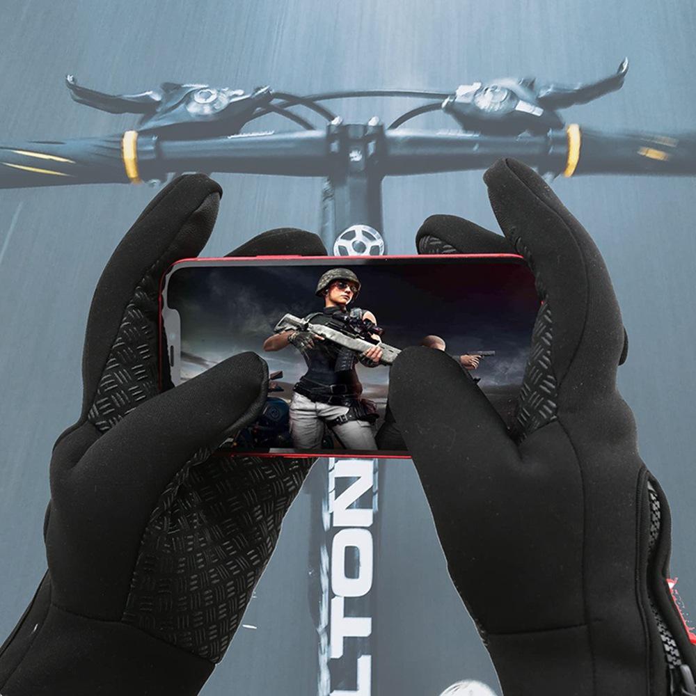 Теплые перчатки с сенсорным экраном, уличные велосипедные перчатки для вождения мотоцикла, водонепроницаемые перчатки для холода, ветрозащитные, нескользящие женские и мужские зимние лыжные перчатки