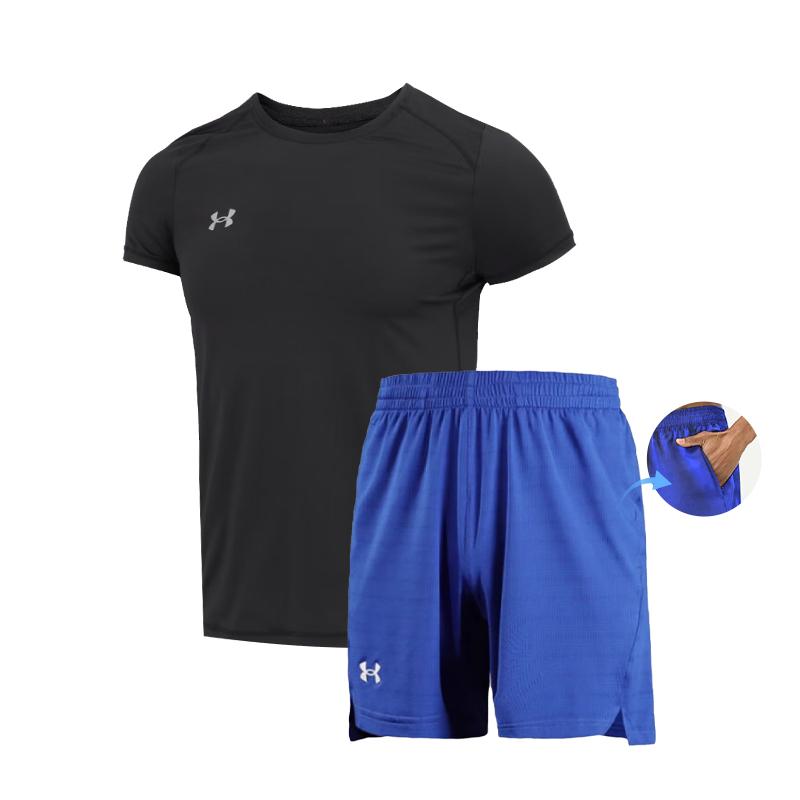 Under Armour 2025 Summer Under Armour Sports Suit Unisex Top+Shorts 23500506+22500208