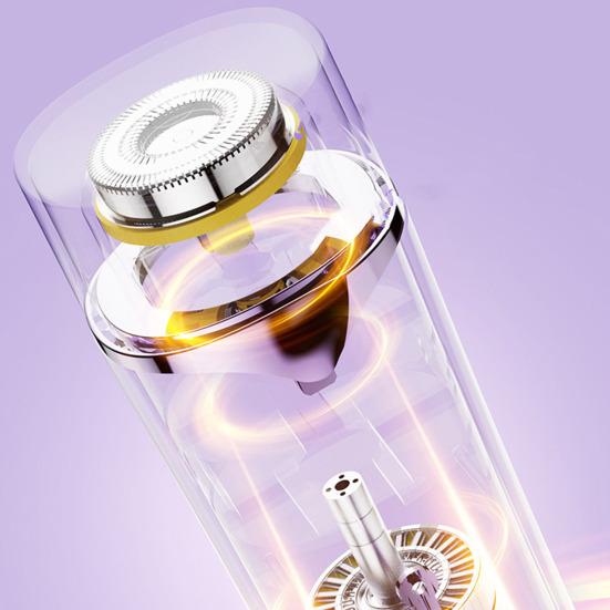 Мужская и женская электробритва USB перезаряжаемая двойная головка водонепроницаемая портативная для лица