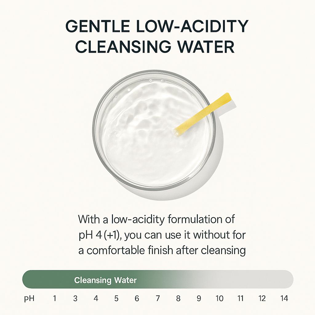 Оригинальная вода для глубокого очищения Anua Heartleaf Mildly Acidic с оливковым молодым