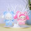Cute Sanrio Animal Plush Figures Cinnamoroll Kuromi My Melody Pompompurin 12cm