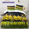 Dortmund Pattern Bedding Home Decoration Birthday Gift (1 * duvet cover + 2 * pillowcase, without core)