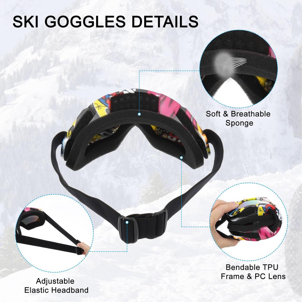 PATIKIL Очки для мотокросса с оранжевыми и черными цветными мотоциклетными очками для квадроцикла, лыжными гоночными шлемами, ветрозащитные очки для и езды, линзы, очки, очки,