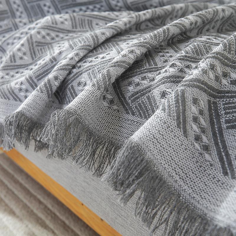 Скандинавский стиль Простой однотонный чехол для дивана Ткань Four Seasons Универсальное полотенце для дивана Полный чехол Универсальный чехол для дивана «все включено»