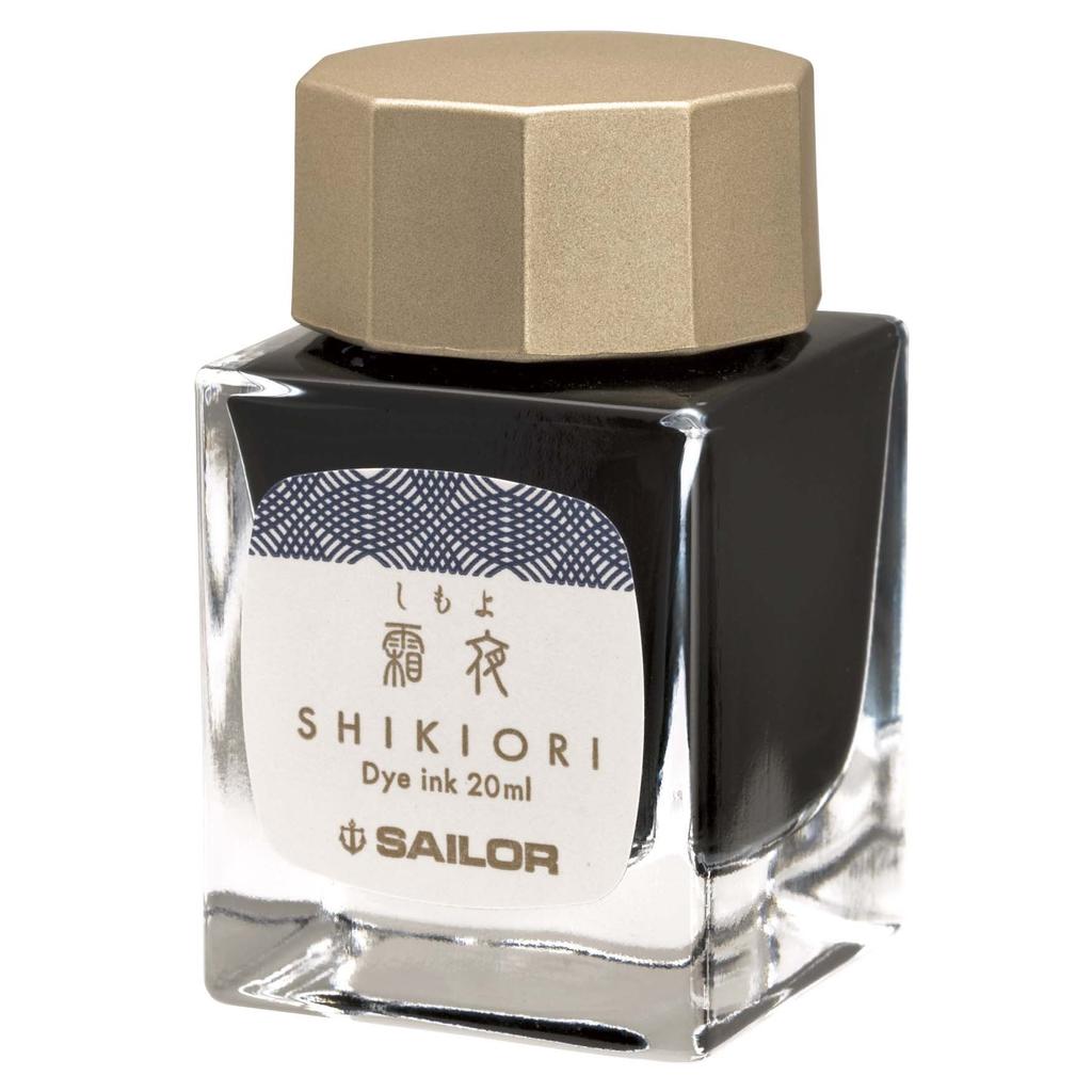 Sailor fountain pen Fountain Pen Bottle Ink Shikiori Moonlit Water Surface Frost Night 13-1008-220