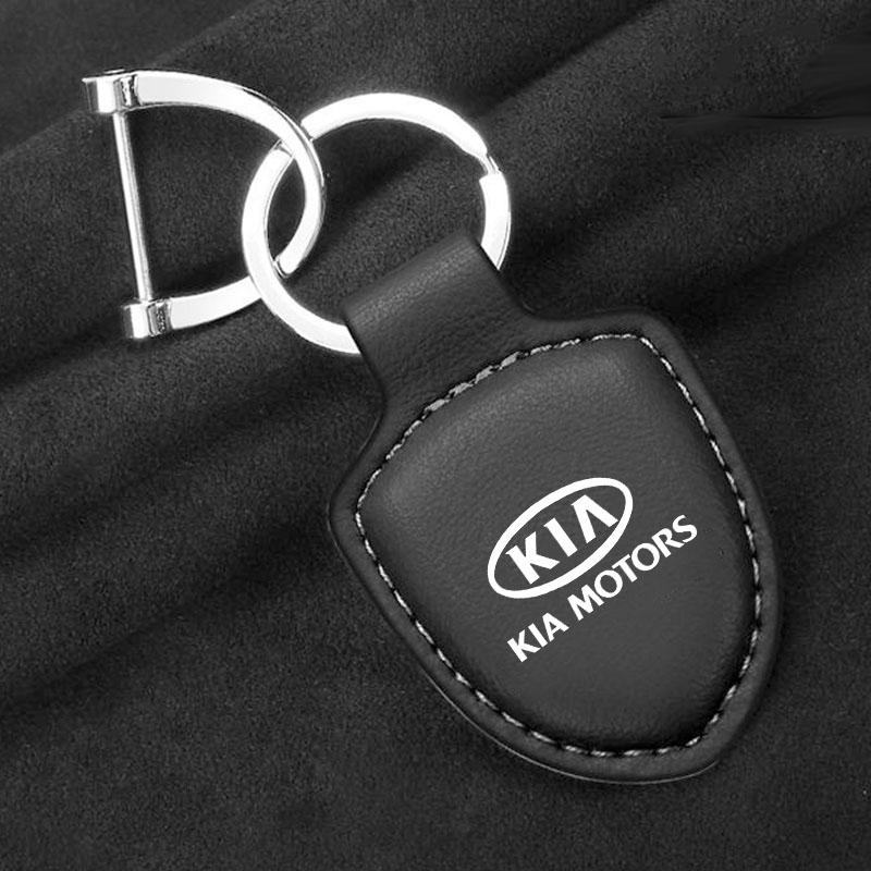 NIVG8 Car leather keychain creative couple keychain for Kia Sportage Ceed Picanto Rio ProCeed Niro 5 3 4 K7 K5 K8 K3 Ray K9