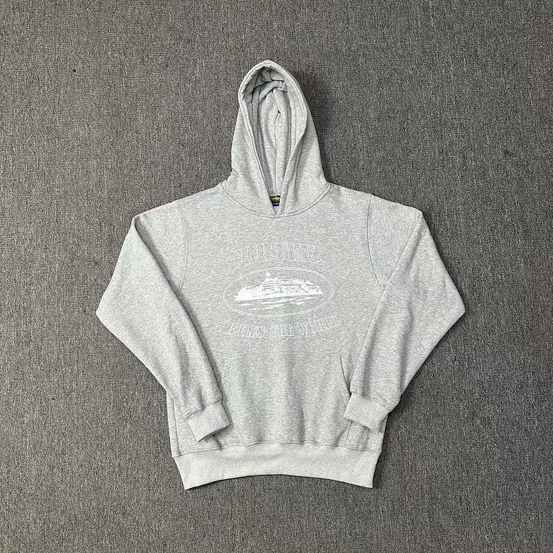 Alcatraz five-star ship printing loose hooded sweater European and American street sports and leisure suit trendy manufacturers