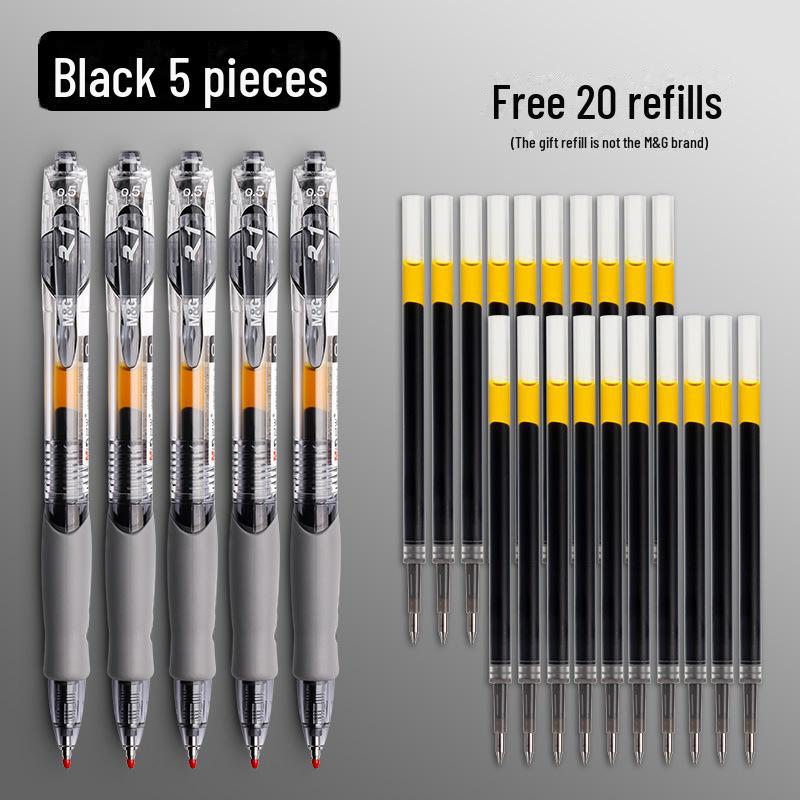 Студенческий экзамен 0,5 мм гелевая ручка с черным углеродным покрытием, шариковая ручка, ручка для подписи