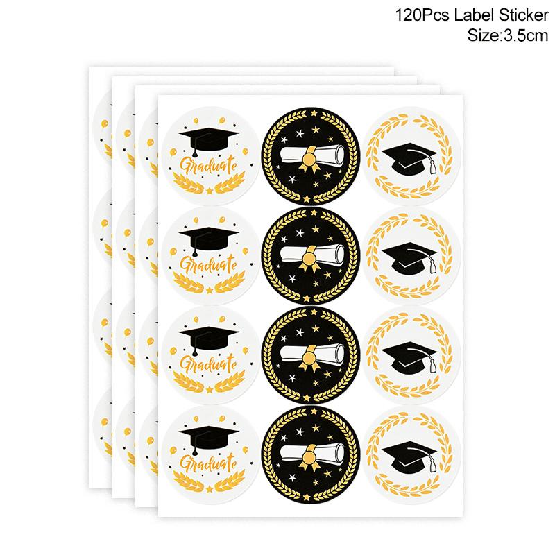 120 шт. Поздравляем наклейку, украшение выпускного вечера, подарочные этикетки, наклейки 2024, поздравления, подарочная коробка, сумка, декор своими руками