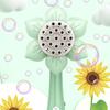 Electric Sunflower Bubble Maker Wand 23 Holes Flower Shape Kids Handheld Automatic Bubble Blower Machine Toy Boys Girls Birthday Gift