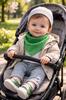 Cotton Triangular Neck Scarf Bandana Rotten Green