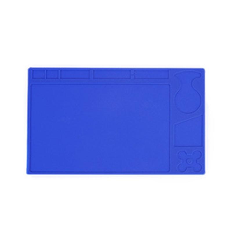 High Temperature Proof Workstation Pad Soldering Mat Integrated Ruler For Phone Computer Maintenance AntiSkid Textures