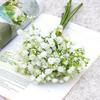 10 Pcs 32cm Gypsophila Hand Soft Rubber Feel Artificial Flowers Bouquet Wedding Home Decoration Plastic Simulation Fake Flower