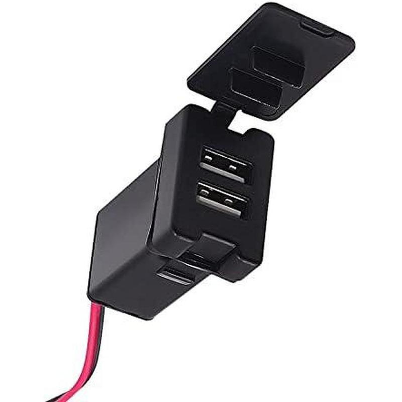 3.1ADual Port Car Charger Socket Adapter Water-resistant and Dust-resistant Lighter Splitter Charger with Cable for many vehicle