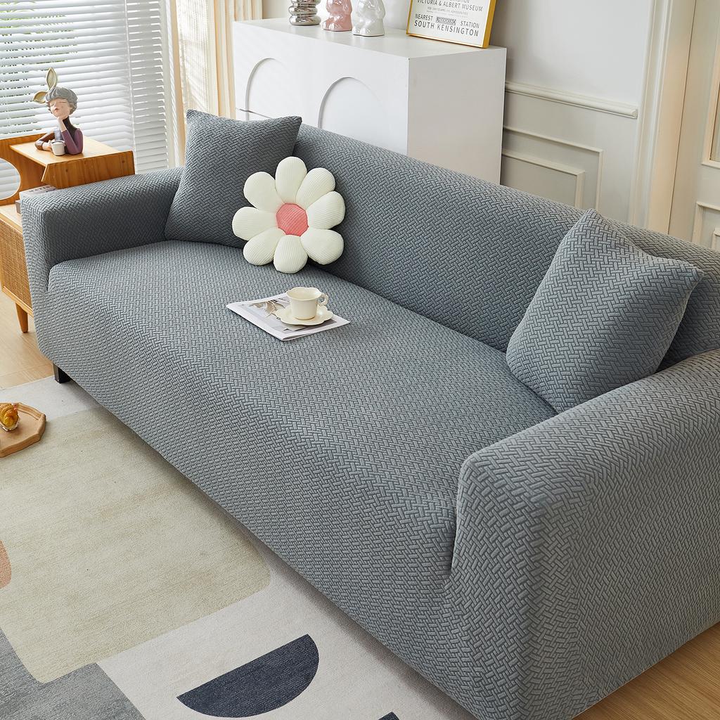 1 шт. Жаккардовый Эластичный Чехол на Диван Регулируемый Нескользящий Растягивающийся Чехол для Дивана Домашняя Гостиная Защитный Чехол для Дивана Домашний Декор