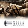 Stainless Steel Universal Poppet Valve With Springs Ball Lock Poppet Valve  Homebrewing