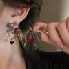 Серьги-подвески Y2K Goth Liquid Heart Cross Star, женские серьги-подвески Love Dangle с цирконием, готические серьги-кисточки неправильной формы