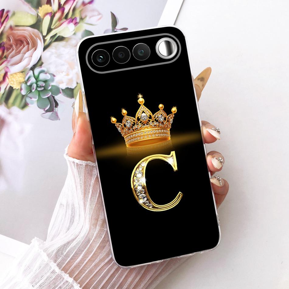 Для Realme 16 RMX5171 2026 Модный чехол для телефона с буквой-короной Для Realme 16 5G Мягкие силиконовые TPU чехлы