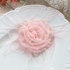 Organza Flower Ostrich Feather Accessory DIY Garment Trimming  Clothing DIY Modification