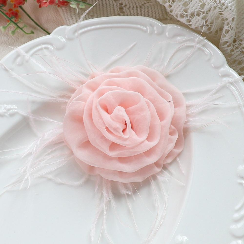Natural Ostrich Plume Ostrich Feather Accessory DIY Garment Trimming Hairband Headpiece Making