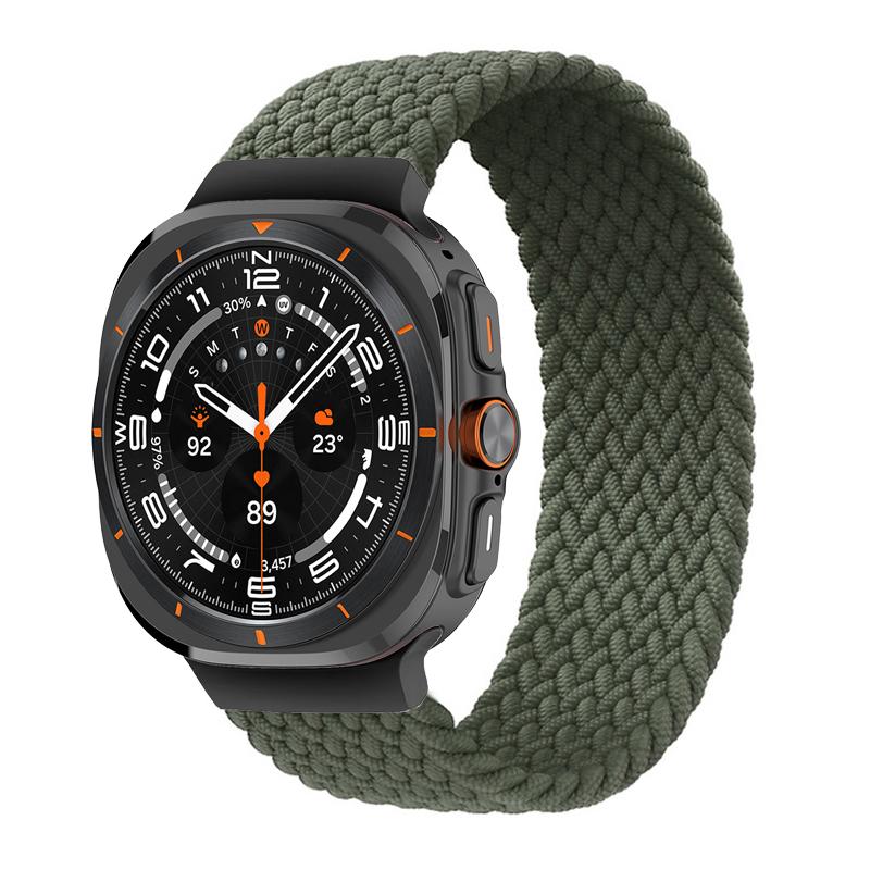 Плетеный Solo Loop для Samsung Galaxy watch ultra Ремешок 47 мм Аксессуары спортивный нейлоновый ремень браслет Galaxy watch 7 ultra ремешок 47 мм