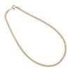 K18 18K Gold Kihei Anklet 2 Sides Double Width Selectable Size Pull Ring Gold Hollow Chain Size 25cm [Speranza] 2.3mm