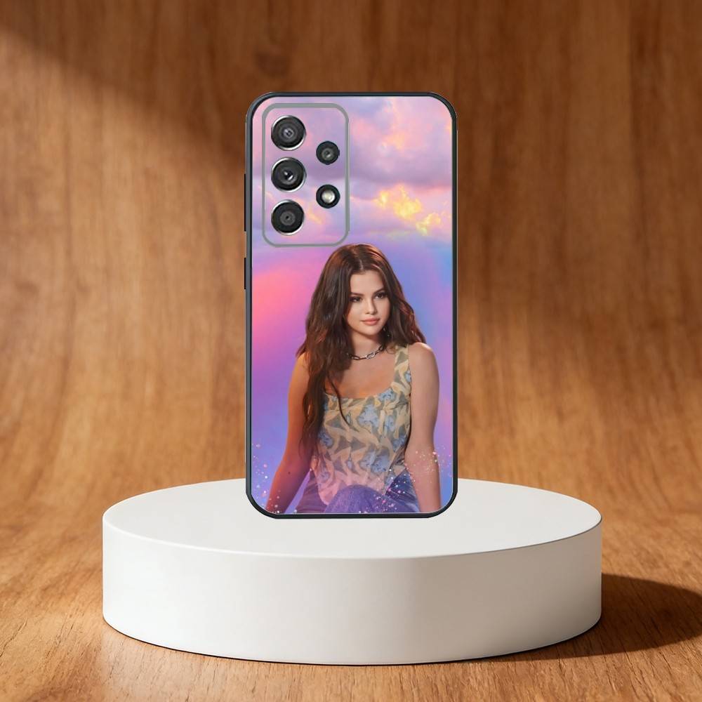 Чехол для телефона Singer S-Selena Gomez для Samsung S25, S24, S21, S22, S23, S30, Ultra, S20, Plus, Fe, Note, 10, 9, 5G Черный