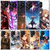 Чехол для телефона Samsung Galaxy S25 Edge S26 S24 S23 Ultra S22 S21 Plus S20 FE с принтом из аниме Sword Art Online SAO, мягкий