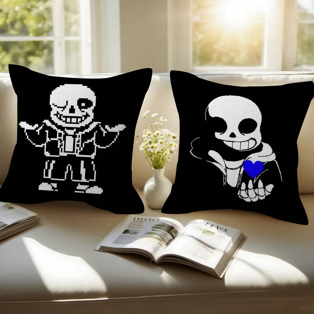 Милая Подушка Hundertale SansW Подарок Декор для Дома и Офиса Подушка для Спальни Дивана Автомобиля Наволочка