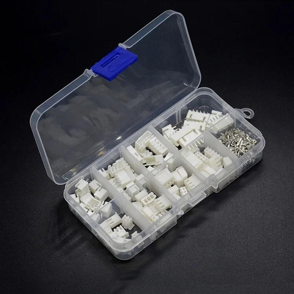 230 шт. 2-контактный 3-контактный 4-контактный 5-контактный клеммный разъем XH2.54 с шагом 2,54 мм, комплект прочных штыревых разъемов