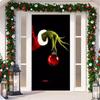 Рождественские украшения Гринч Рождественская дверная крышка Баннер Висит