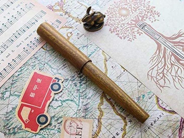 WANCHER Fountain Pen World Tree Fountain Pen Verawood Verawood Carefully Selected from the Precious Woods Wooden Barrel Fountain Pen Fountain World's