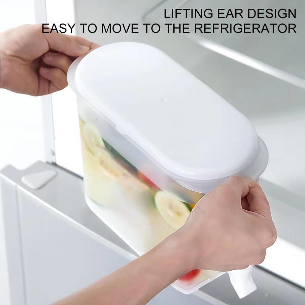 2,8 л Контейнер для напитков для холодильника Большой емкости Холодный чайник С краном Диспенсер для фруктовых напитков Контейнер для напитков для кухни