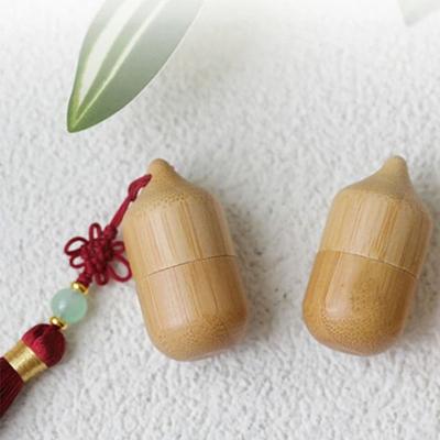 Пустая бутылка Бамбуковая бутылка с роликовым шариком Многоразовая Изысканная бутылка для эфирных масел Мини-бутылочка для повторного наполнения Подарок